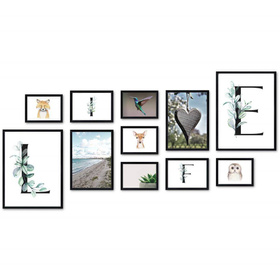 Zestaw czarnych ramek na 11 zdjęć PRESTO 2 GF0005