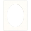 Passe partout 24x30 (18x24) BIAŁY OWAL CHALK LUCA Q5103