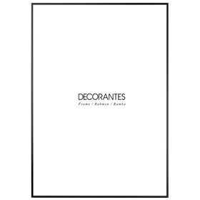 Ramka aluminiowa czarna QAL 70x100 cm