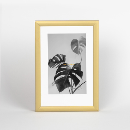 Ramka aluminiowa złota QAL 10x15 cm