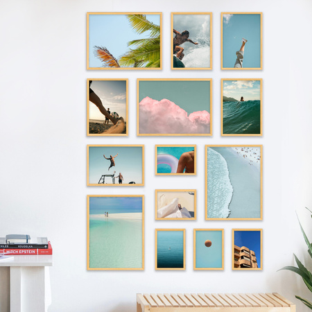 Zestaw naturalnych ramek na 14 zdjęć PRESTO 0 GF0001