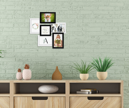 Multirama MULTI BLACK AND WHITE 61 ramka na 6 zdjęć