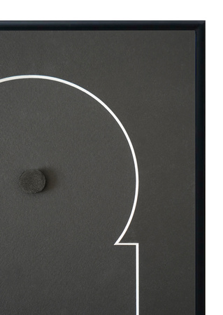 Ramka na płytę CD w kolorze czarnym. Ramka aluminiowa o rozmiarze 21x30 cm