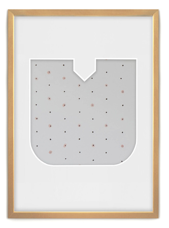 Ramka LITERKA "U" Jasne Drewno. Ramka z passe partout o rozmiarze 21x30 cm