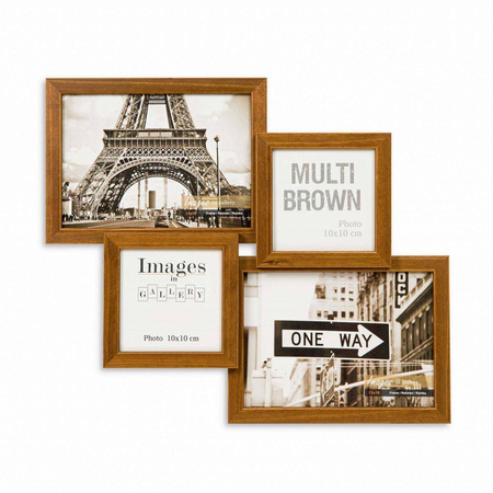 Multirama MULTI  BROWN 43 ramka na 4 zdjęcia