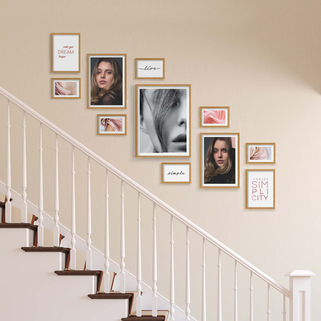 Zestaw naturanych ramek na 11 zdjęć PINIA 00 GF0030 L