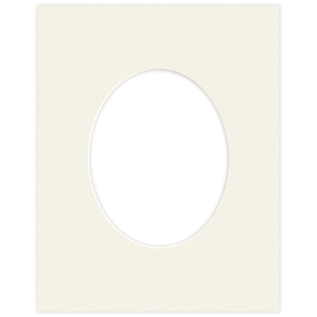 Passe partout 40x50 (24x30) OWAL BEŻOWE OYSTER - LUCA Q5210