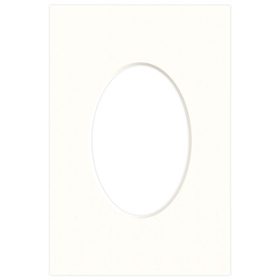 Passe partout 10x15 (6x9) OWAL LUCA Q5102 SNOW WHITE - BIAŁY