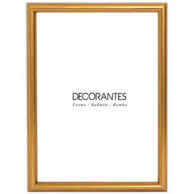 Ramka drewniana DRWC F Z złota 18x24 cm