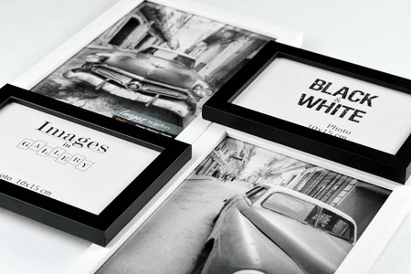 Multirama MULTI BLACK AND WHITE 44 ramka na 4 zdjęcia