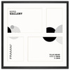 Foto Galeria 40x40 cm kolor czarny - ramka z passe partout na 4 zdjęcia 10x15 cm i 15x21 cm