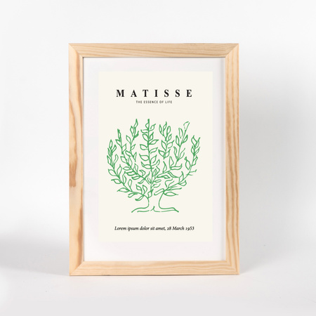 Ramka z drewna surowego RAW 21x29,7 cm