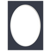 Passe partout 15x21 (13x18) OWAL GRANATOWE NAVY - LUCA Q5403