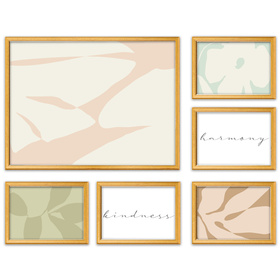 Zestaw złotych ramek na 6 zdjęć PRESTO Z GF0002