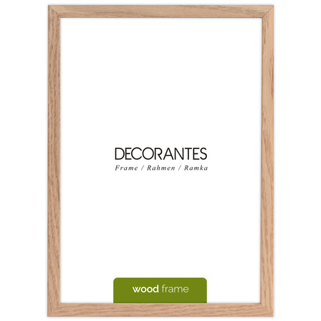 Pakiet ramek z drewna dębowego 5szt. OAK 21x29,7 cm