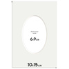 Passe partout 10x15 (6x9) BIAŁY OWAL SUPER WHITE LUCA Q5101