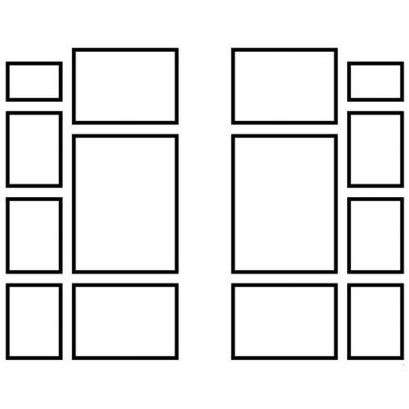 Zestaw brązowych ramek na 14 zdjęć PINIA 3 GF0041