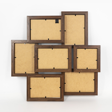 Multirama na 7 zdjęć MULTI HEN 4 ramka na zdjęcia - brązowa