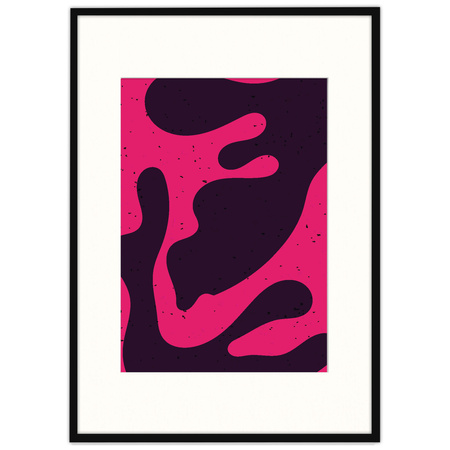 Ramka czarna HEN PASS 2 z passe-partout – rozmiar 70x100 cm (okienko 50x70 cm)