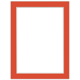 Passe partout 18x24 (15x21) CZERWONY - LIGHT RED - LUCA Q5702