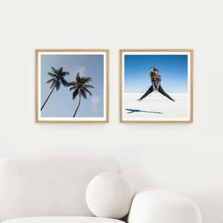 Ramka na zdjęcia 40x40 cm w dębowym kolorze FDM 02 kwadratowa