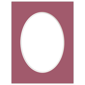 Passe partout 18x24 (13x18) owal róż wenecki - Luca Q5704