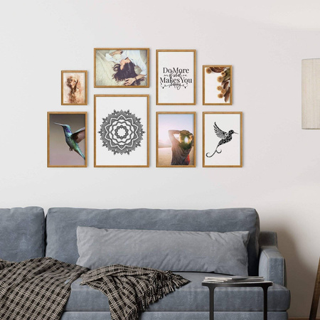 Zestaw brązowych ramek na 8 zdjęć PRESTO 3 GF0009