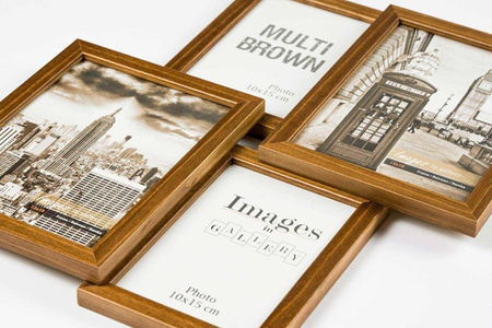 Multirama MULTI BROWN 42 ramka na 4 zdjęcia