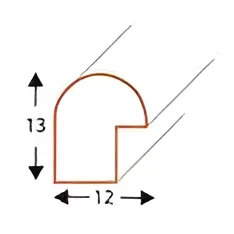 Ramka drewniana DRWC F Z złota 10x10cm