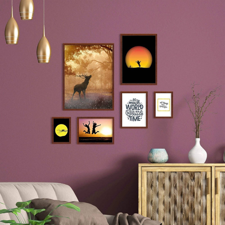 Zestaw brązowych ramek na 6 zdjęć PINIA 3 GF0010