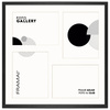 Czarna Foto Galeria 40x40 cm - ramka z passe partout na 4 zdjęcia 13x18 cm