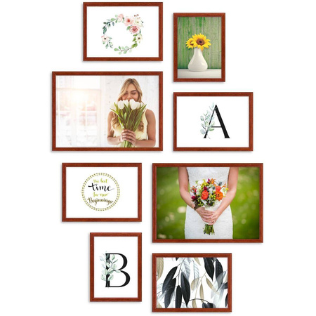 Zestaw naturanych ramek na 8 zdjęć PRESTO 5 GF0007