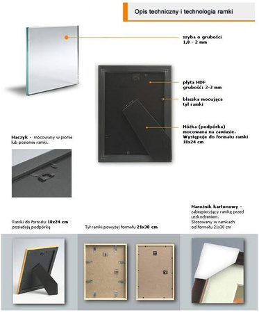 Pakiet ramek drewnianych DRZ A S DWUPAK 13x18 cm