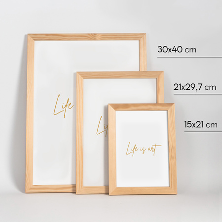 Ramka z drewna surowego RAW 30x40 cm