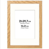 Ramka naturalna HEN PASS 01 z passe-partout – rozmiar 21x29,7 cm (okienko 15x21 cm)