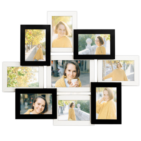 Multirama na 9 zdjęć MULTI HEN 1-2 ramka na zdjęcia w kolorze czarno-białym