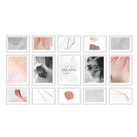 Zestaw białych ramek na 15 zdjęć PINIA 1 GF0029