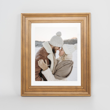 Ramka drewniana DRZ R 3 z Passe Partout - 24x30 cm (15x21cm)