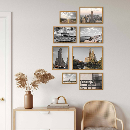 Zestaw brązowych ramek na 8 zdjęć PRESTO 3 GF0009