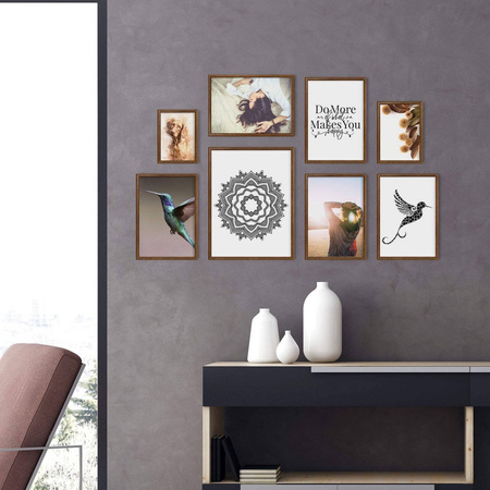 Zestaw brązowych ramek na 8 zdjęć PRESTO 4 GF0009