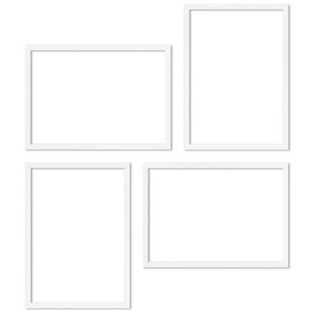 Zestaw białych ramek na 4 zdjęcia PINIA 1 GF0044