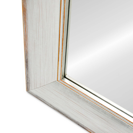 Lustro z fazą w srebrnej ramie wiszące LUCA LU-2347