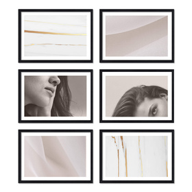 Zestaw czarnych ramek na 6 zdjęć PINIA 2 GF0020