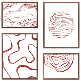 Zestaw brązowych ramek na 4 zdjęć PRESTO 4 GF0003