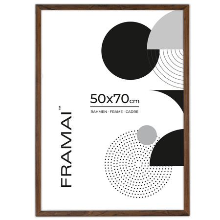 Ramka brązowa HEN 4 50x70 cm