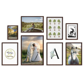 Zestaw brązowych ramek na 8 zdjęć PRESTO 44 GF0009