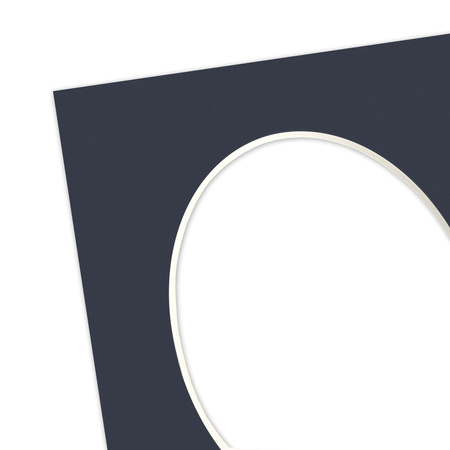 Passe partout 13x18 (10x15) OWAL GRANATOWE NAVY - LUCA Q5403
