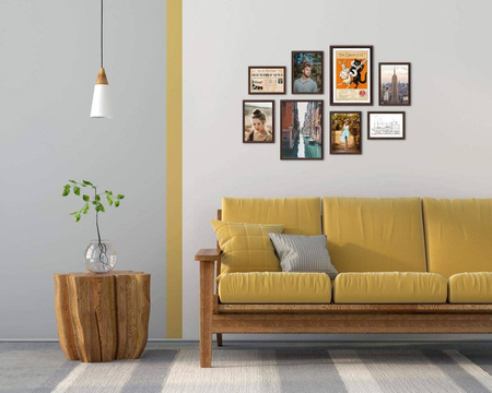 Zestaw brązowych ramek na 8 zdjęć PRESTO 44 GF0007