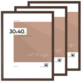 Pakiet 3 szt. brązowych ramek FDM 6 30x40 cm