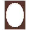 Passe partout 15x21 (13x18) OWAL BRĄZOWE CHOCOLATE - LUCA Q5603